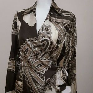 ANN TAYLOR  SILK  BLOUSE